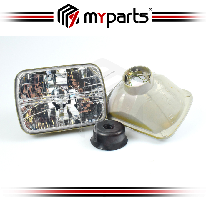 TYC Fits Mazda E-Series Van 1981~1988 | Headlight Head Light Front Lamp (Plastic Crystal Lens No Globe / Bulb) | Set Of LH Left + RH Right