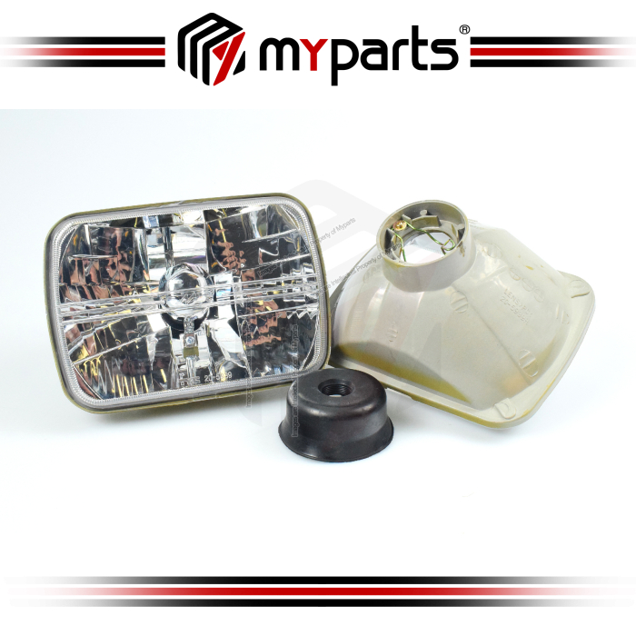 TYC Fits Ford Econovan 1981~1988 | Headlight Head Light Front Lamp (Glass Crystal Lens No Globe / Bulb) | Set Of LH Left + RH Right