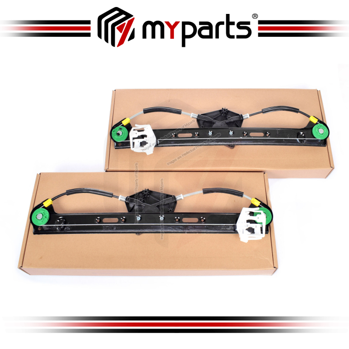 Myparts Fits BMW X3 E83 2004~2010 suv | REAR Electric Power Door Window Regulator (Without Motor) | Set Of LH LHS Left Hand + RH RHS Right Hand