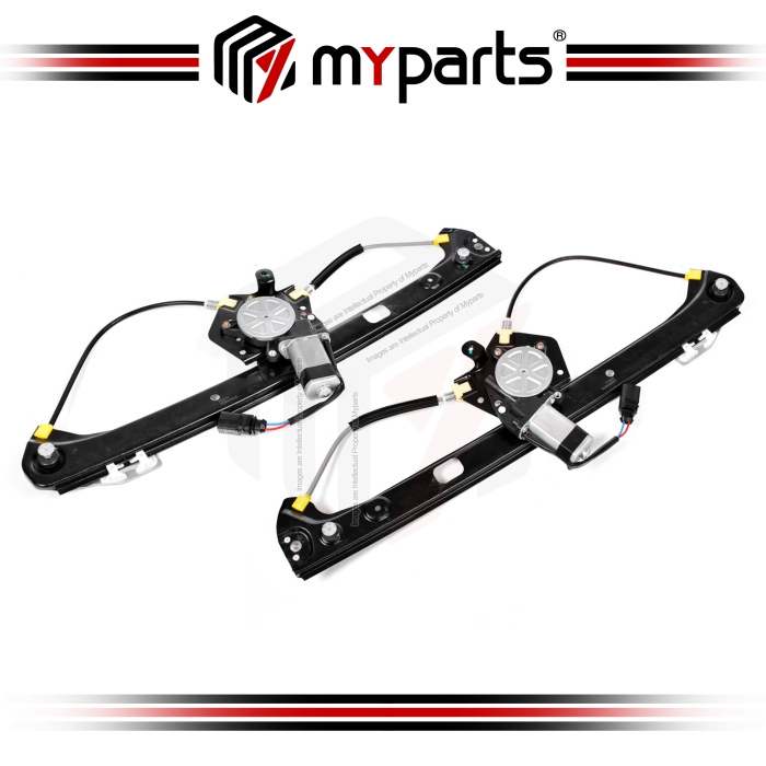 Myparts Fits BMW X5 E53 Wagon 2000~2007 | REAR Electric Power Door Window Regulator (With Motor) | Set Of LH LHS Left Hand + RH RHS Right Hand