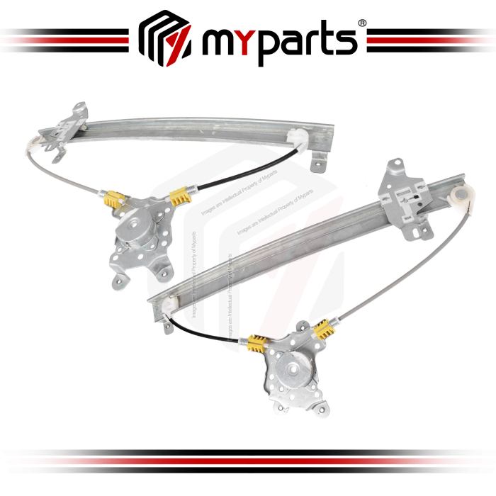 Myparts Fits Nissan Frontier D22 Ute 2004~2015 | REAR Electric Power Door Window Regulator (No Motor) | Set Of LH LHS Left Hand + RH RHS Right Hand