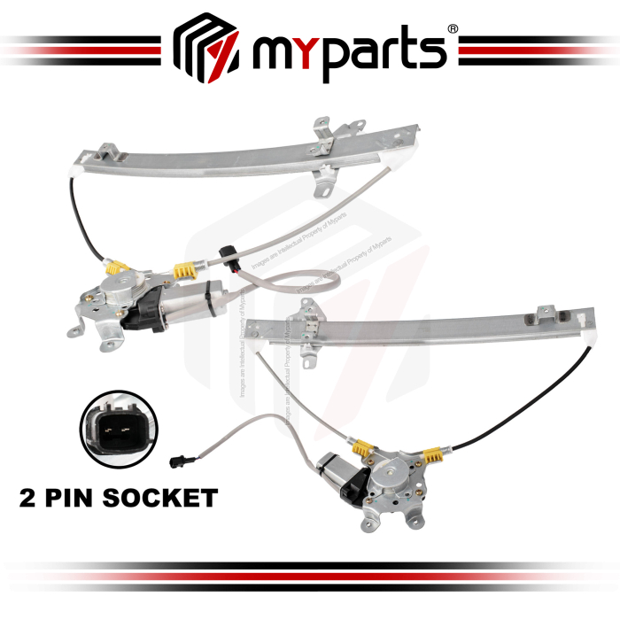 Door Window Regulator Rear (With Motor) (Set LH+RH)