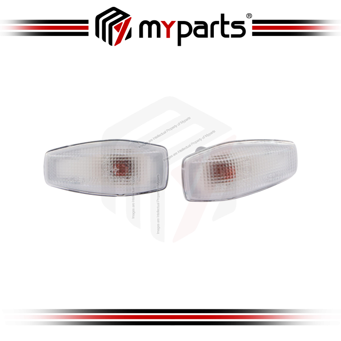 Myparts Fits Hyundai Matrix FC 2002 ~ 2010 | Fender Lamp Side Marker Turn Lamp (Clear) | 1 Set LH Left Hand Side + RH Right Hand Side