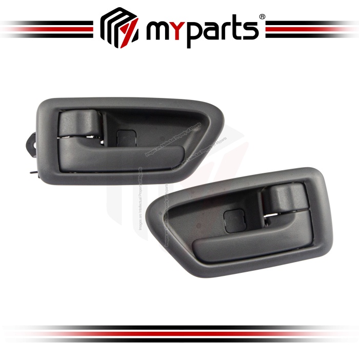 Door Handle Inner (Front, Dark Grey) (Set LH+RH)