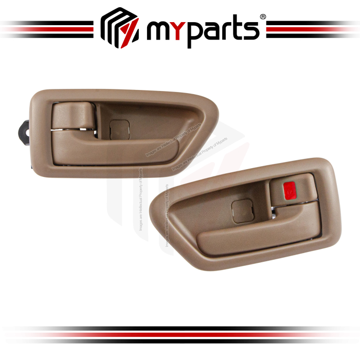 Door Handle Inner (Rear, Beige) (Set LH+RH)
