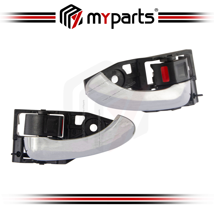 Handle Door Inner REAR (Chrome) (Set LH+RH)