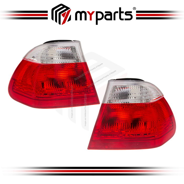 Tail Light Outer  Clear Lens On Top (Set LH+RH)