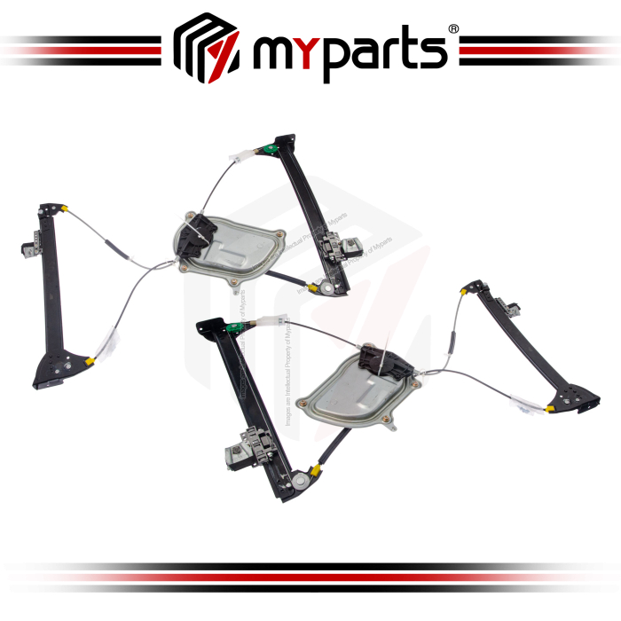 Door Window Regulator  (Cabriolet) (No Motor With Panel) (Set LH+RH)