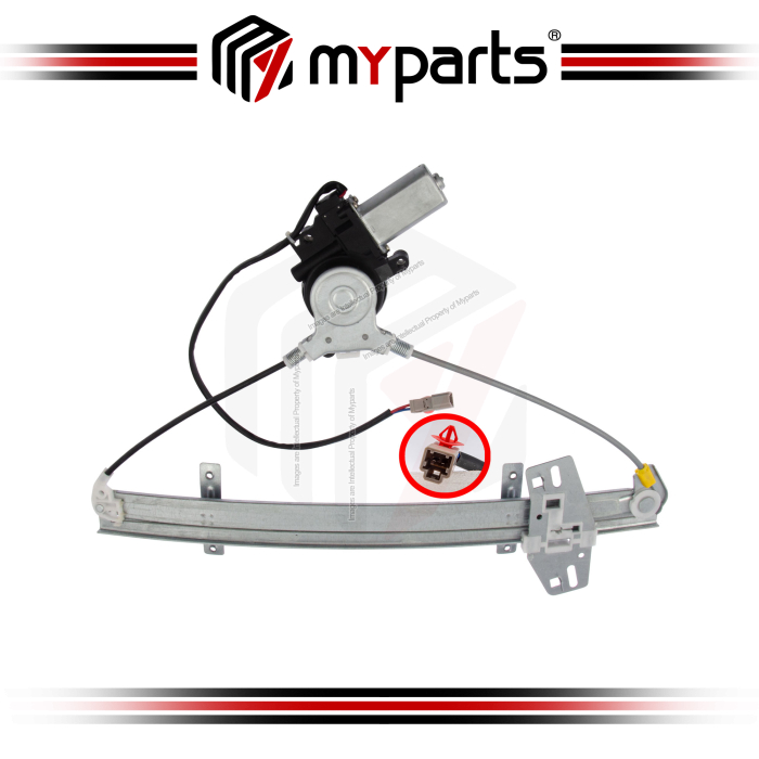 Door Window Regulator Front (Electric 2 Pins Motor)