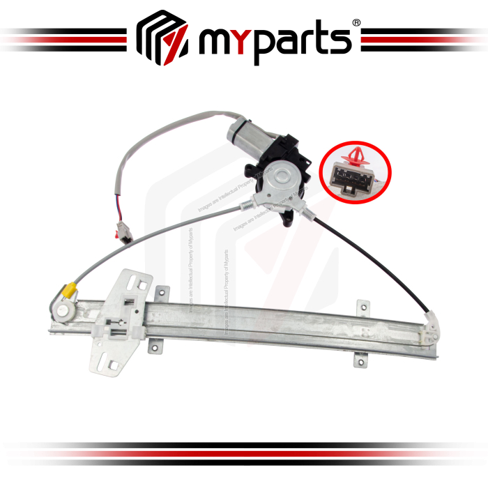 Door Window Regulator Front (Electric 4 Pins Motor)