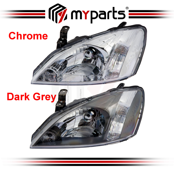 Head Light (Dark Grey / Chrome) (VAR)