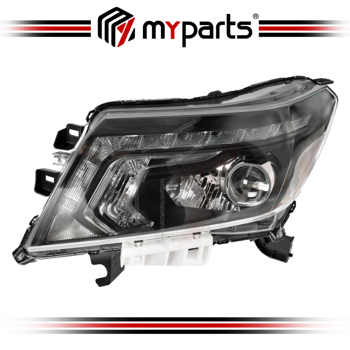 Head Light With LED (Manual Adjust, Black)