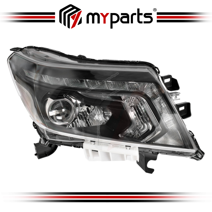 Head Light With LED (Manual Adjust, Black)