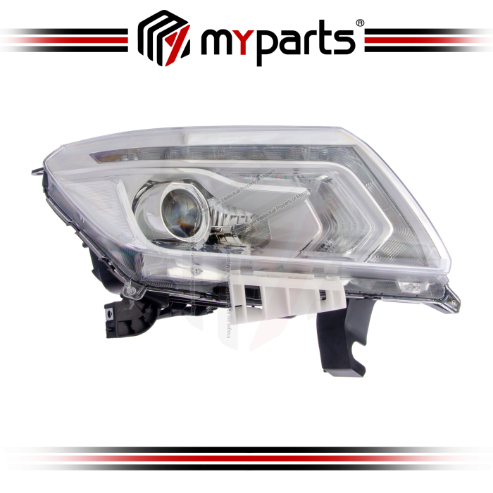 Head Light With LED (Electric Adjust, Chrome)