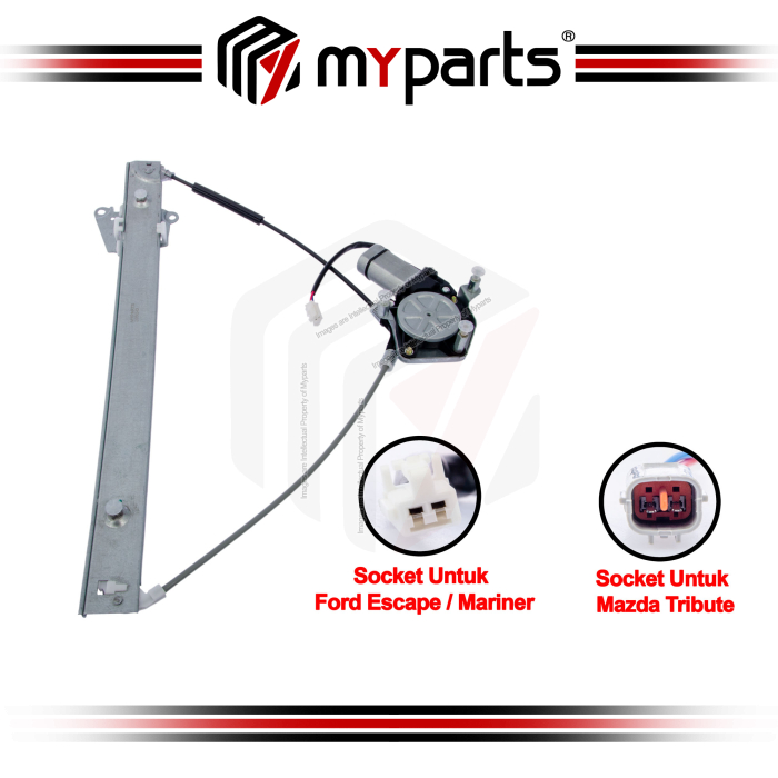 Door Window Regulator Front (With Motor)