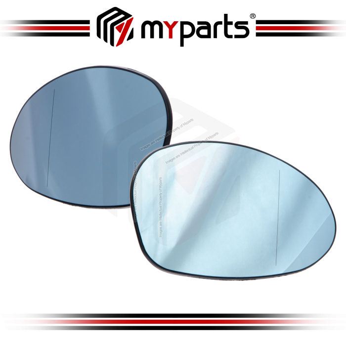 Myparts BMW 3 Series E90 E91 Pre-Facelift 2005-2008 Heated Side Door Mirror Glass Lens (Aspherical) | Set LH LHS Left + RH RHS Right
