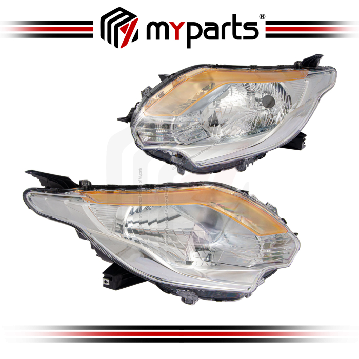 Head Lamp  (Low Spec, Silver Bezel) (China) (Set LH+RH)