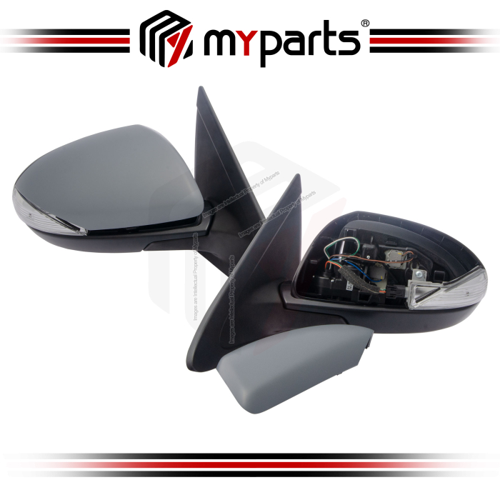 Side Door Mirror 2.0 (With Auto Flip, With Lamp) (Set LH+RH)