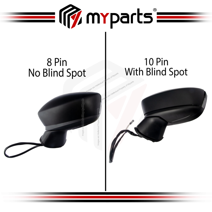 TYC Mazda 3 BM 2013-2016 Electric Power Side Door Mirror (With Signal / Auto Flip) | Pair of LH LHS Left + RH RHS Right