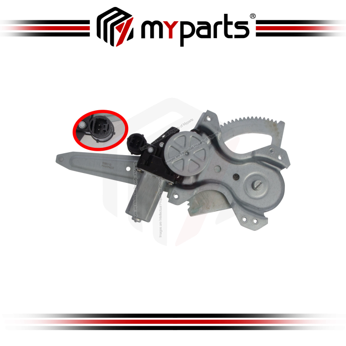 Door Window Regulator Rear (With Motor)