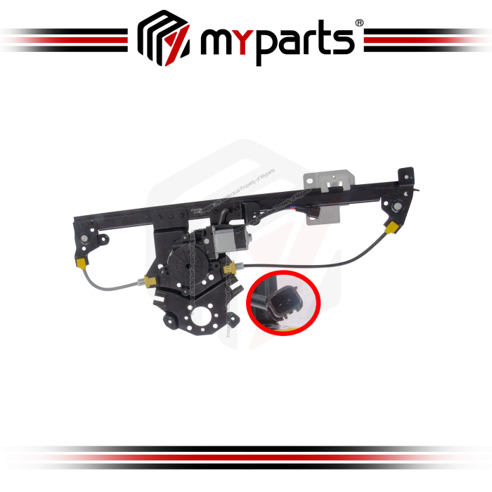 Door Window Regulator Rear (With Motor)