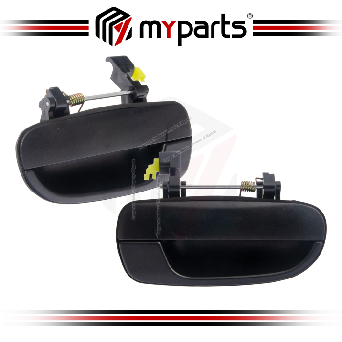 Door Handle Outer Black (REAR) (Set LH+RH)