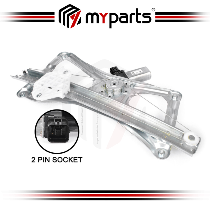 Door Window Regulator Front (With 2 Pins Motor)