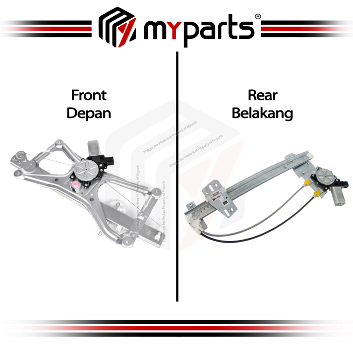 Door Window Regulator Front / Rear (With Motor)