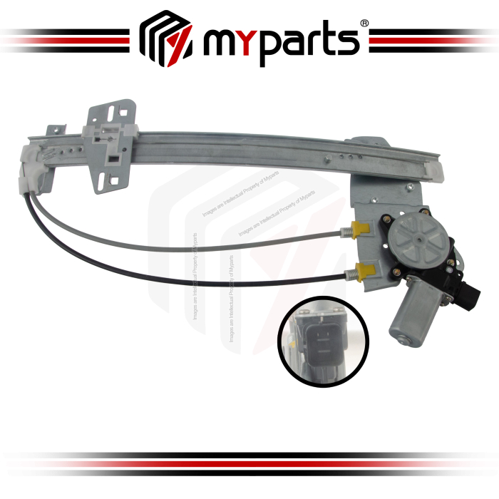 Door Window Regulator Rear (With 2 Pins Motor)