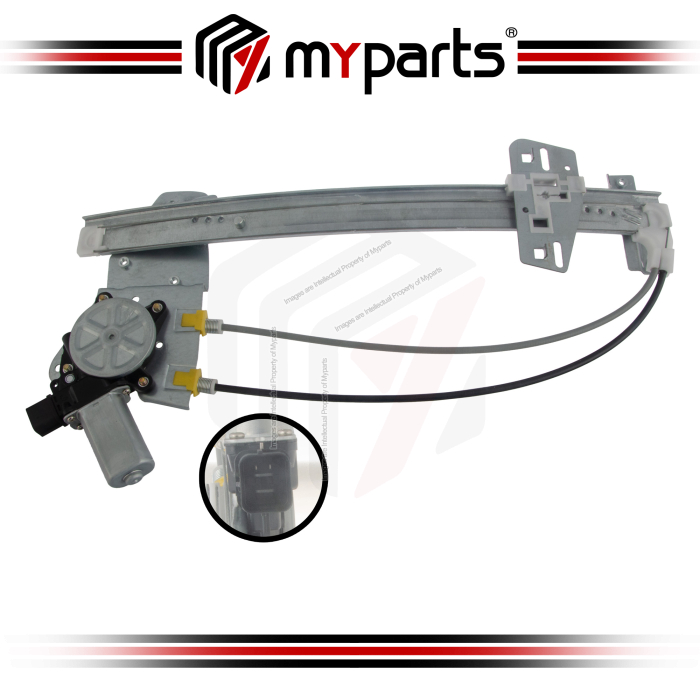 Door Window Regulator Rear (With 2 Pins Motor)