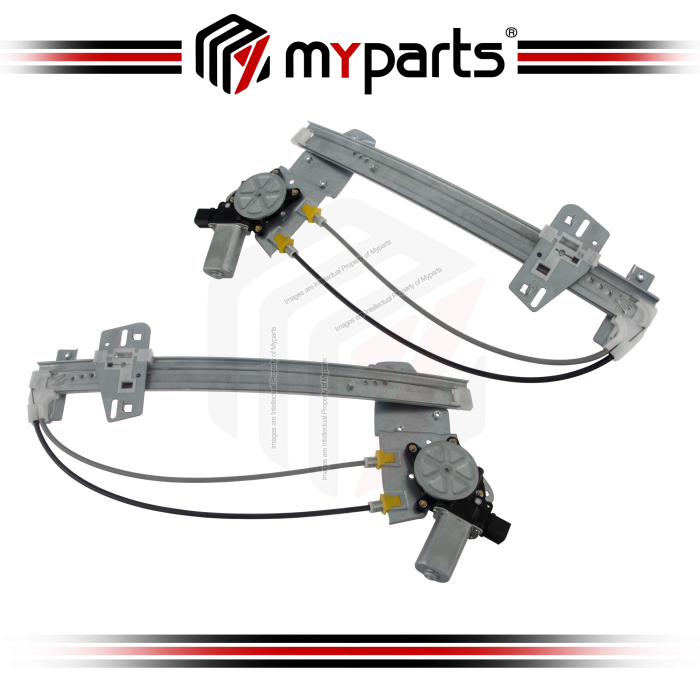 Door Window Regulator Rear (With 2 Pins Motor) (Set LH+RH)