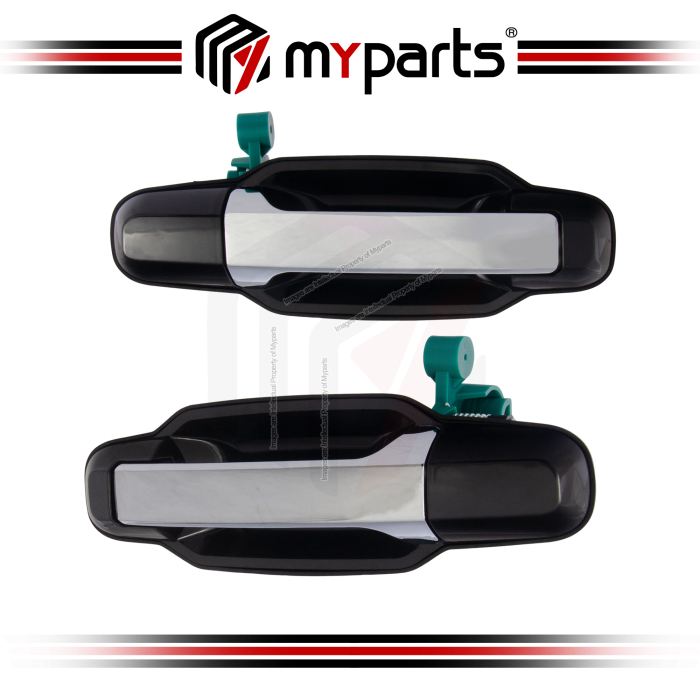 Door Handle Outer Rear (Chrome Handle) (Set LH+RH)