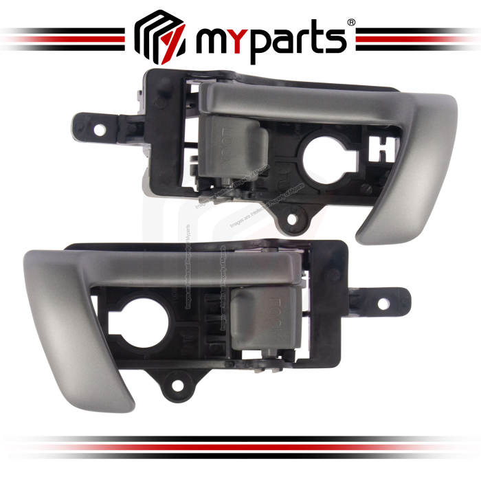 Inner Door Handle (FRONT) (Silver Grey) (Set LH+RH)