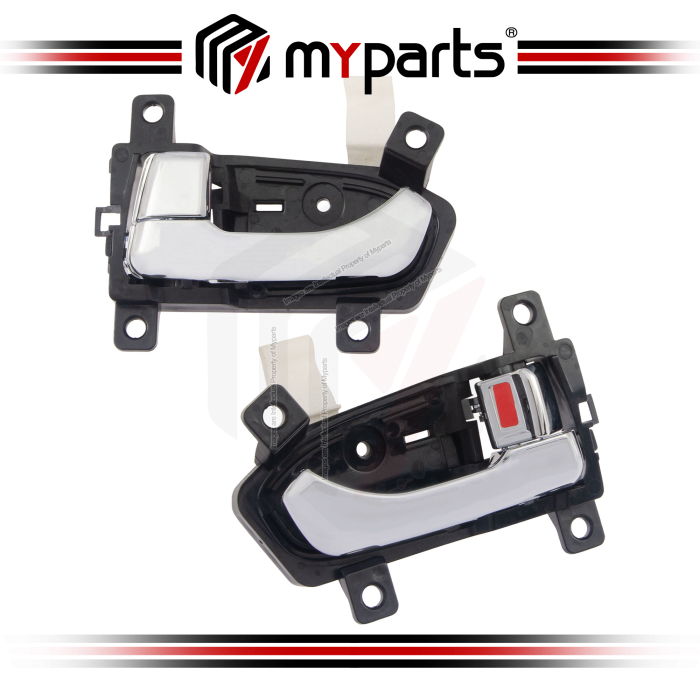 Handle Door (INNER) Front Or Rear (Chrome) (Set LH+RH)