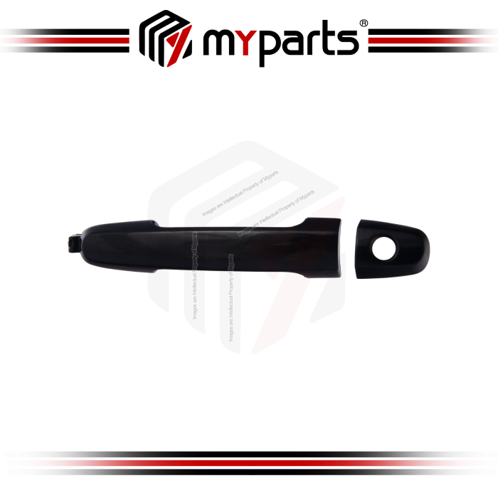 Handle Door Outer FRONT (Black, With Keys Hole)