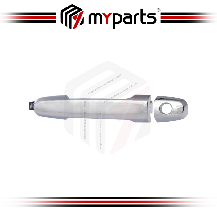 Handle Door Outer FRONT (Chrome, With Keys Hole)