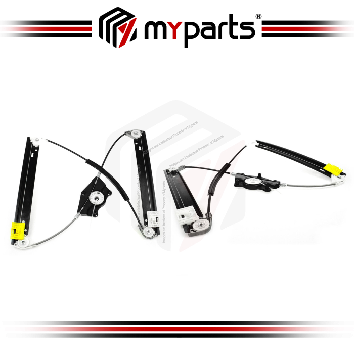 Myparts Fits Porsche Cayenne E1 Series 2003~2010 | REAR Electric Power Window Regulator No Motor | Set Of LH LHS Left Hand + RH RHS Right Hand