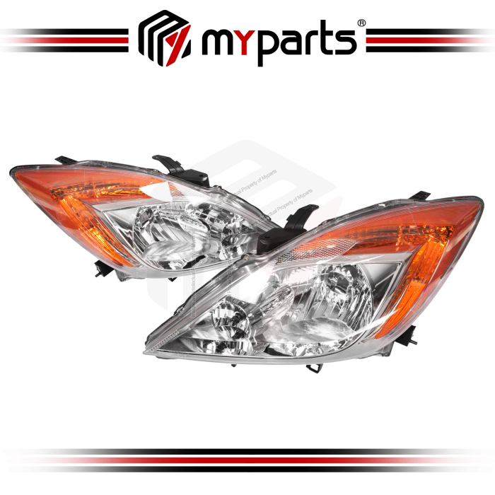 TYC Fits Mazda BT50 BT-50 Ute UP Series 2011~2015 | Headlight Head Light Front Lamp | Pair LH LHS Left Hand (Passenger) + RH RHS Right Hand (Driver)