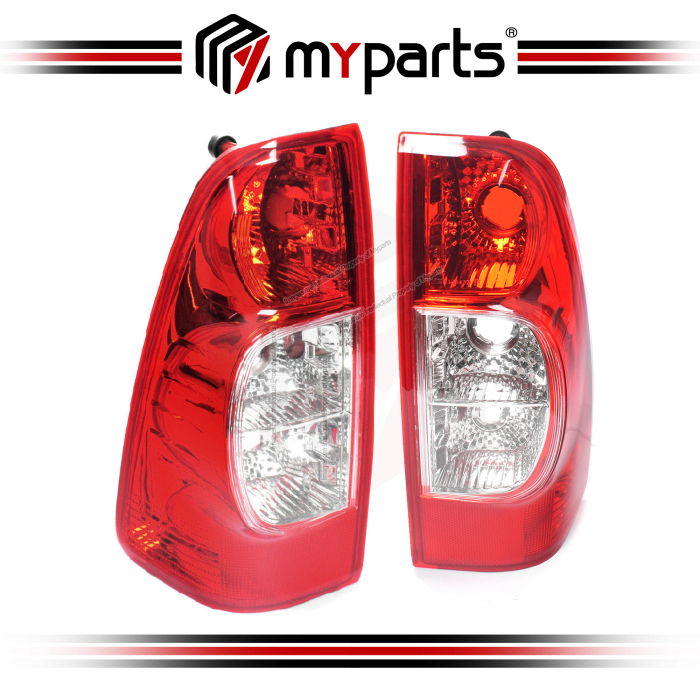 TYC Fits Isuzu DMAX D-Max Pickup Ute RA RC 2007~2012 | Taillight Tail Light Rear Lamp (Fresh Red) | Pair LH LHS Left + RH RHS Right Hand
