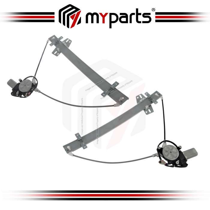 Myparts Fits Honda CRV CR-V RD S9A 2001~2006 | Front Electric Power Door Window Regulators | Set Of LH Left (2Pins Motor) + RH Right (6Pins Motor)