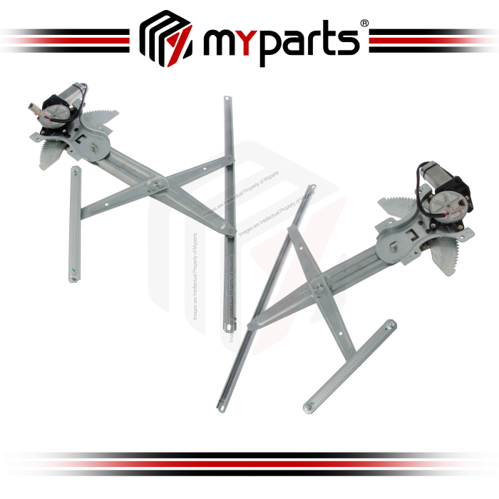 Myparts Fits Honda CRV CR-V RD 1996~2001 | Front Electric Power Door Window Regulators | Set Of LH Left (2Pins Motor) + RH Right (4Pins Motor)