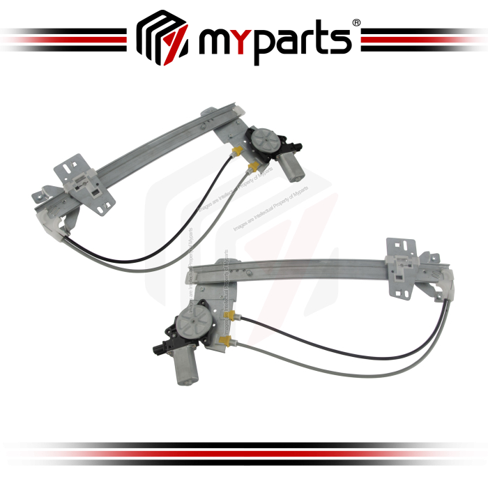 Myparts Proton Perdana Sedan 2013~2016 Rear Power Window Gear Regulator Door With Motor | Set Of LH LHS Left (Passenger) + RH RHS Right (Driver)
