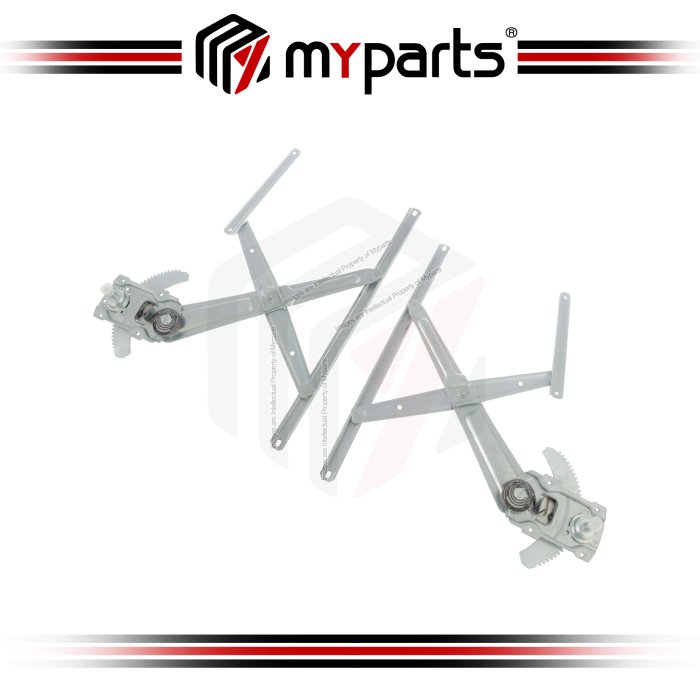 Myparts Fits Toyota Hilux LN147 LN166 LN167 1998~2005 | FRONT Manual Door Window Regulator| Set Pair Of LH LHS Left Hand + RH RHS Right Hand