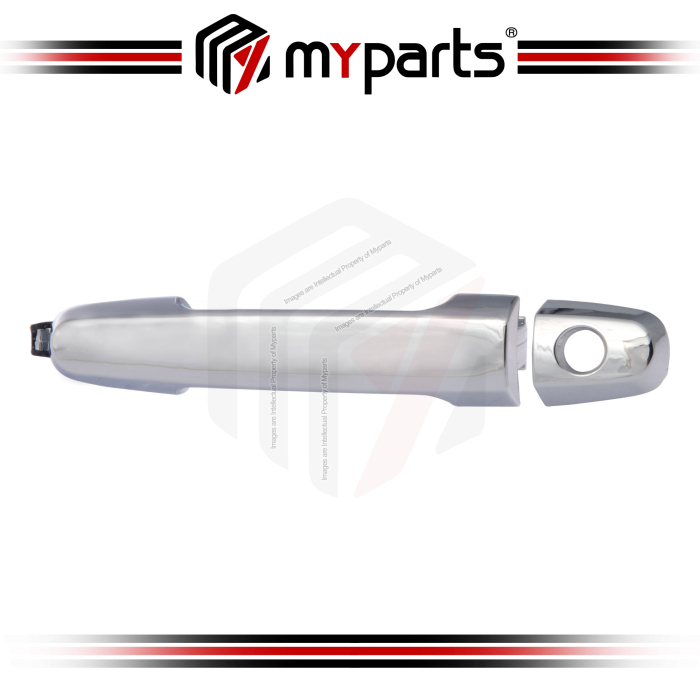 Handle Door Outer FRONT (Chrome, With Keys Hole)