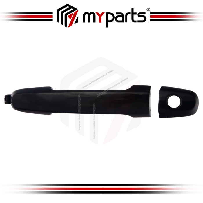 Handle Door Outer FRONT (Black, With Keys Hole)