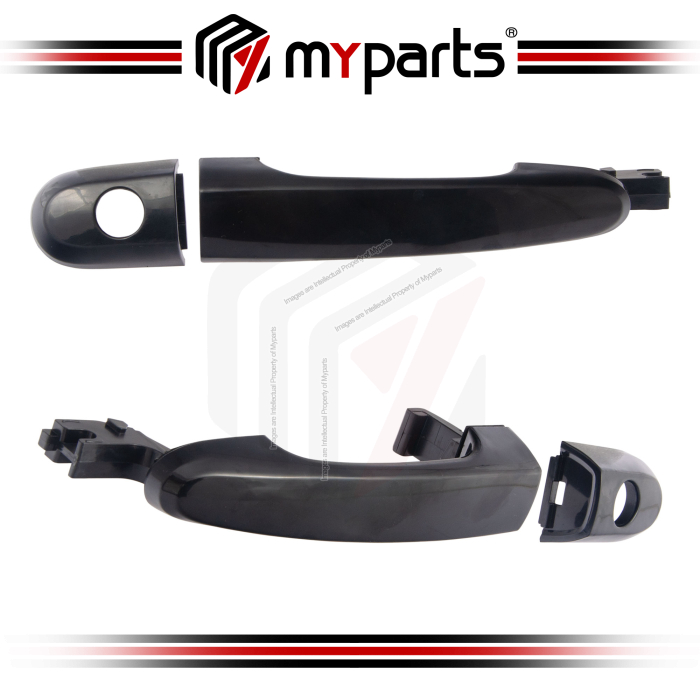 Door Handle Outer Black (FRONT) (Set LH+RH)