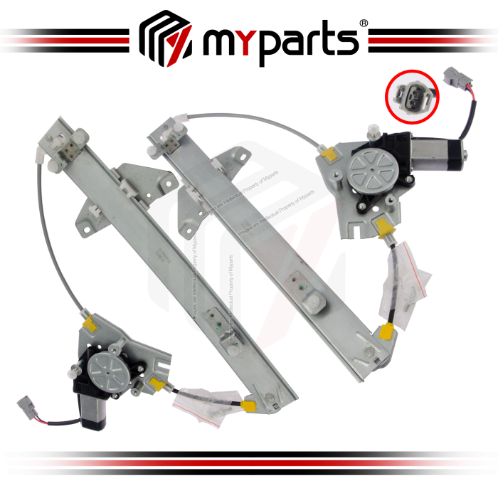 Door Window Regulator Rear (With Motor) (Set LH+RH)