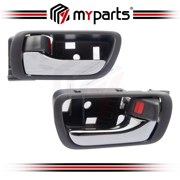 Handle Door Inner REAR (Chrome) (Set LH+RH)