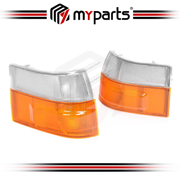 TYC Fits Toyota Hiace RZH Van Bus 1989~2005 | Corner Light Park Indicator Lamp | Pair LH LHS Left Hand (Passenger) + RH RHS Right Hand (Driver)