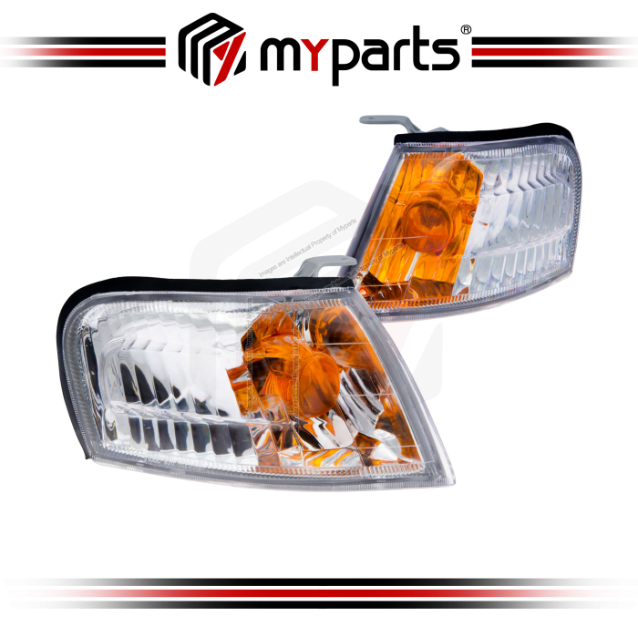 TYC Nissan Sentra B14 1997~2000 | Corner Lamp Corner Light Turn Indicator Lampu Signal Tepi (Crystal Lens)  | Pair LH Left Hand + RH Right Hand